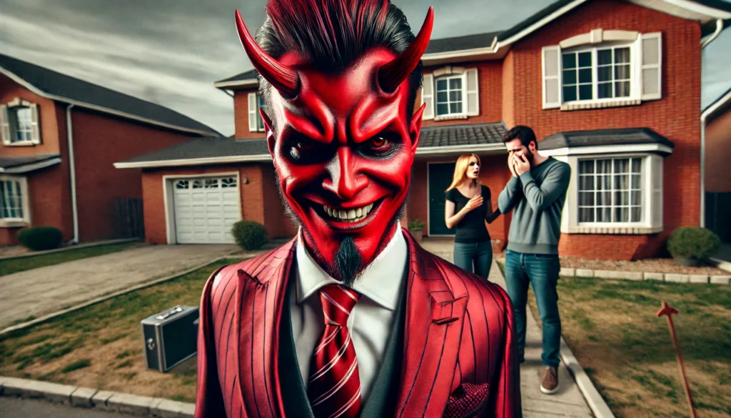 Homeownership Nightmare (Investors Hijacking Housing Market Leaving Families Homeless) - Demon real estate investor stealing a couple's home