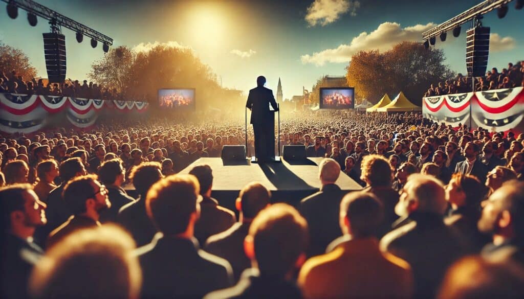 How Presidential Debates Can Affect Your Real Estate Investing (According to World-Famous Psychologists) - large crowd at a presidential rally