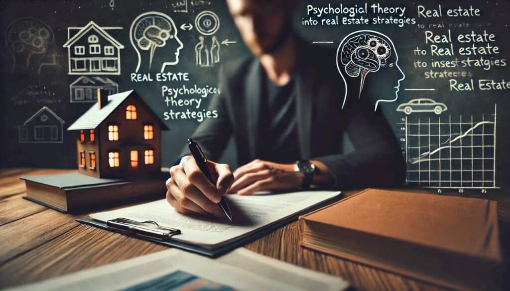 How Presidential Debates Can Affect Your Real Estate Investing (According to World-Famous Psychologists) - psychologist sitting at a desk writing about real estate investing after presidential debates