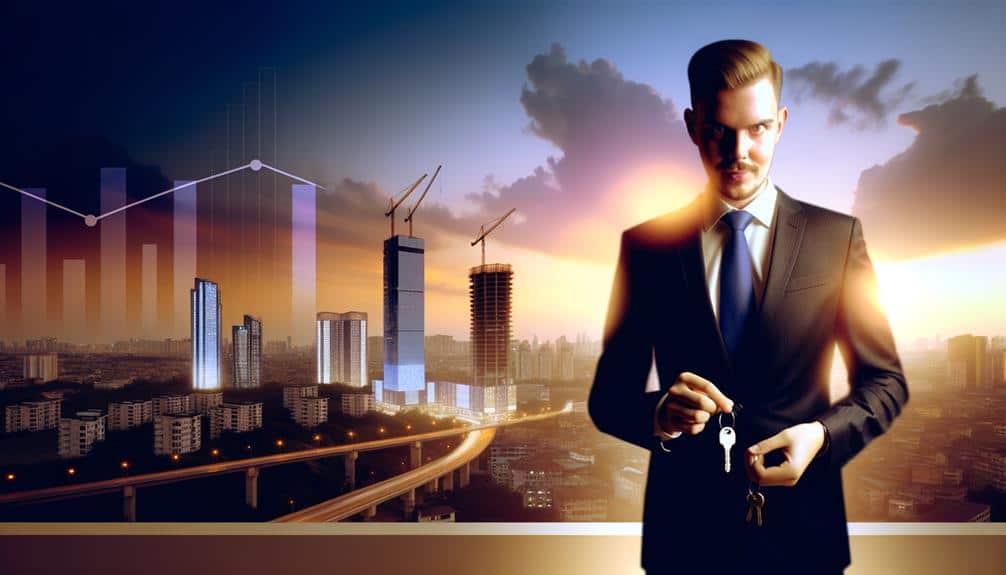 How Leveraging Real Estate Can Skyrocket Your Net Worth - real estate investor man realizes that real estate leverage boosts net worth