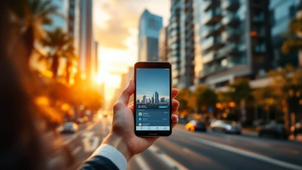 Real Estate Debt Funds (Your Key to Stable, Profitable Returns) - person holding mobile phone up while looking at real estate app